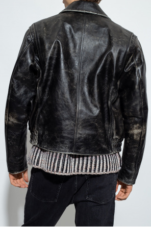 Muddy' leather jacket Diesel - Y-3 Yohji Yamamoto WOMEN CLOTHING